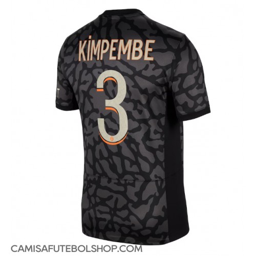 Camisa de time de futebol Paris Saint-Germain Presnel Kimpembe #3 Replicas 3º Equipamento 2023-24 Manga Curta